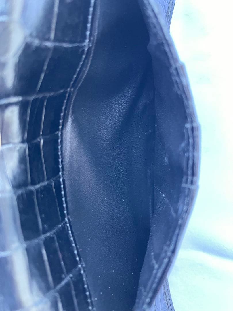 JRA認証 スモールクロコダイル 長財布 センター1枚取り 日本製