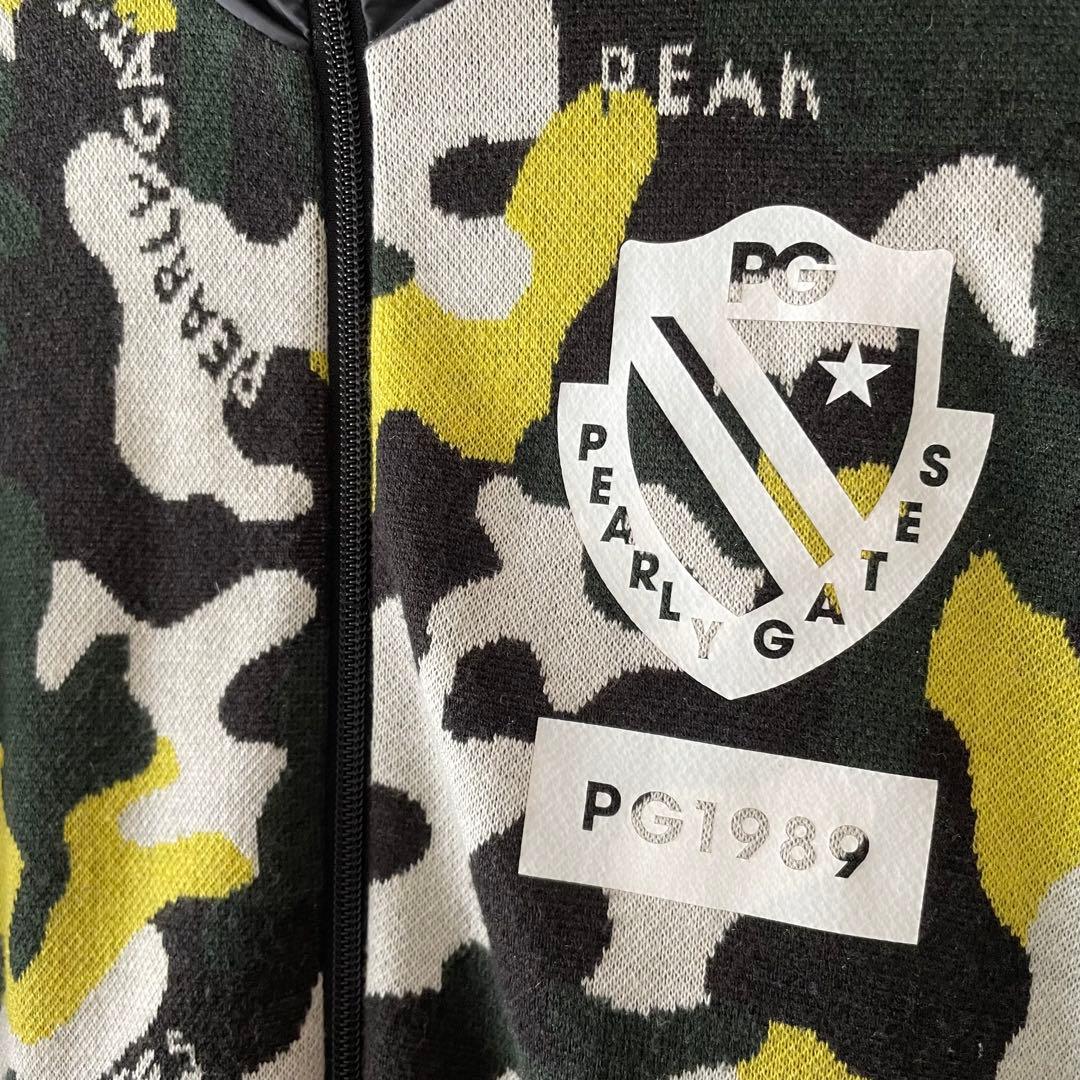 パーリーゲイツ 2way ニットブルゾン カモフラ サイズ0 レディース
