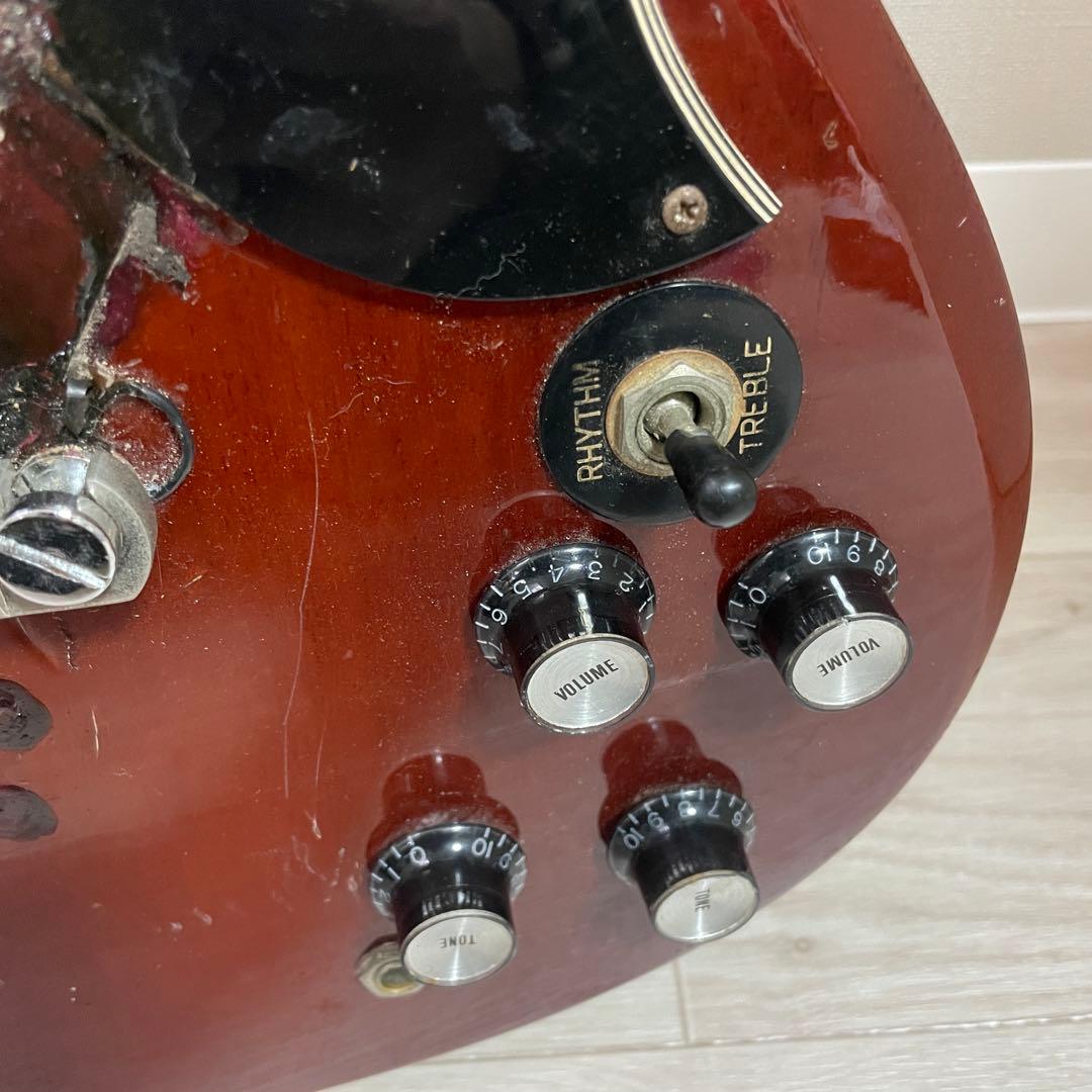 Gibson風　SG チェリーレッド エレキギター　現状品