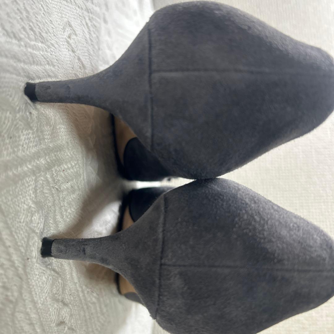 JIMMY CHOO グレー スエード パンプス