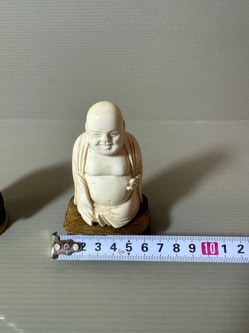 2733 根付　置物　2客　骨董品　古美術　布袋　仏像 七福神