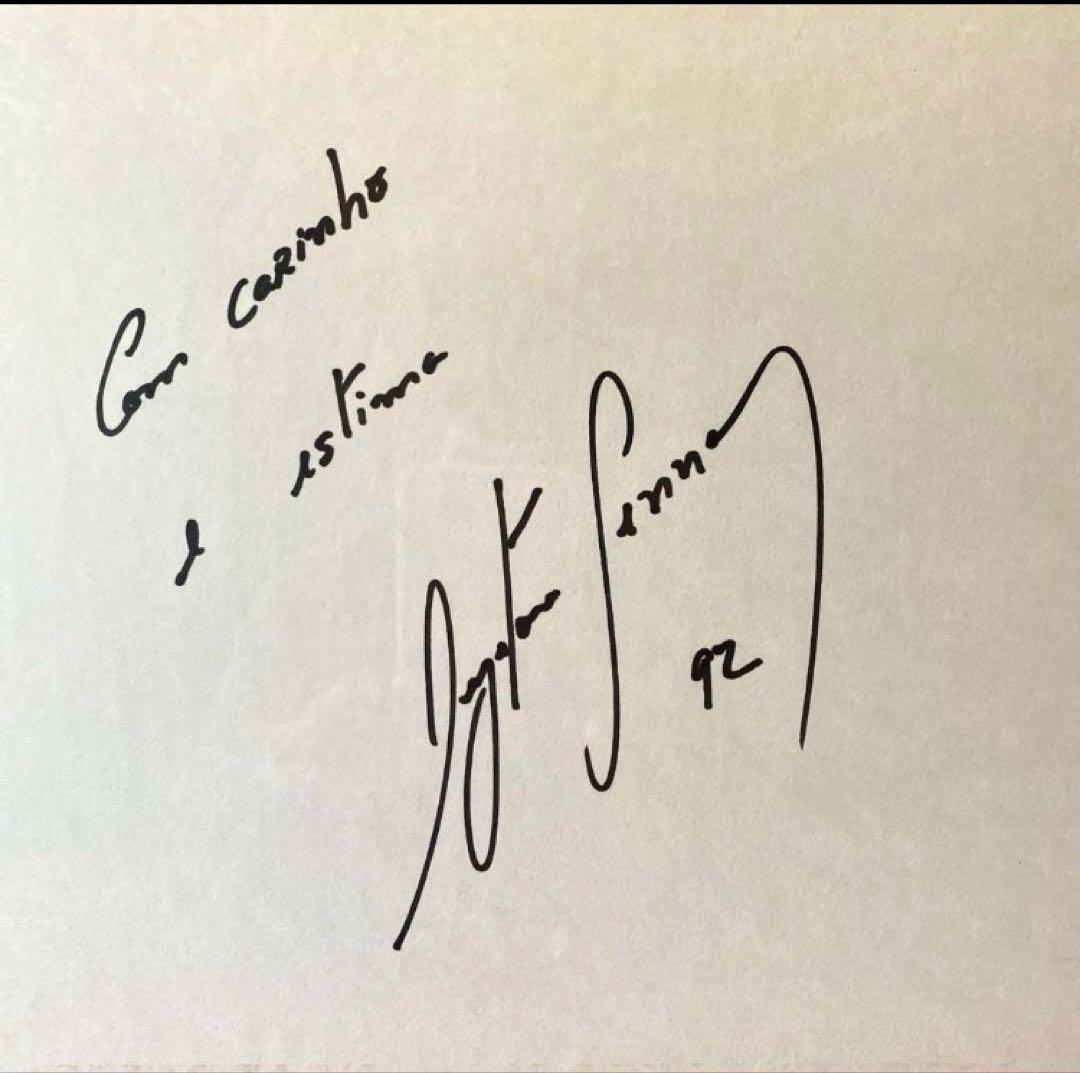 1992年第2期HONDA F1撤退メモリアル　アイルトンセナ直筆サイン入額装品