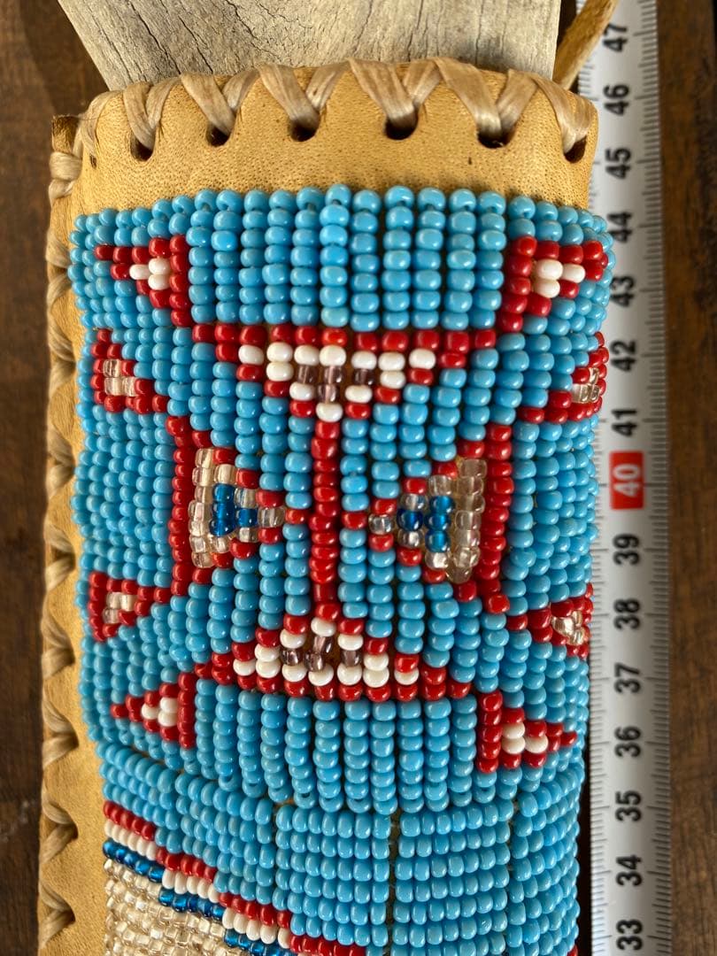 インディアンジュエリー、ビーズ工芸品、ナイフ