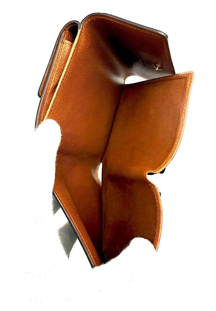 ルイヴィトン 三つ折り財布 ポルトモネビエカルトクレディ モノグラム ブラウン