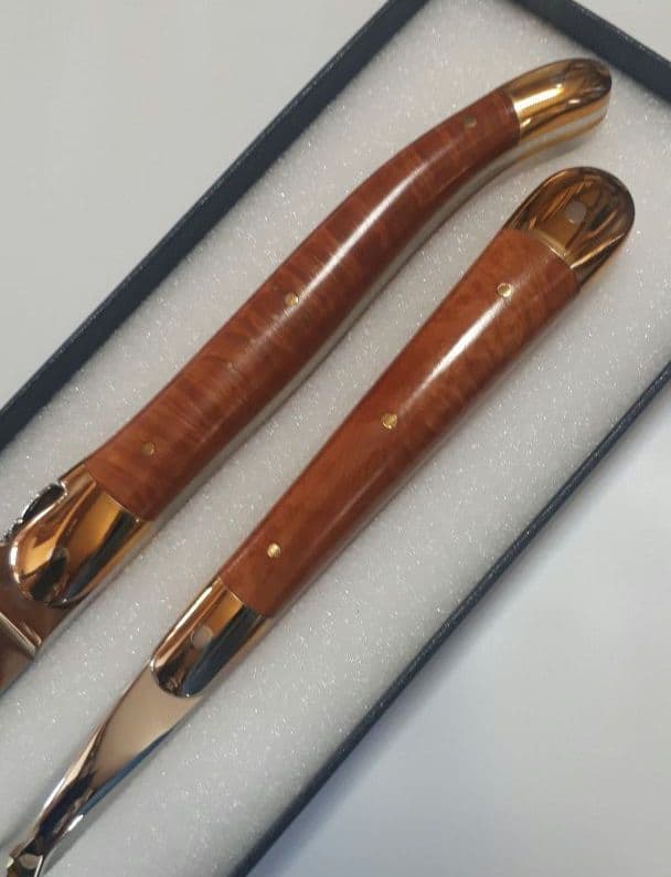 LAGUIOLE （ラギオール）ナイフ&フォーク ツゲ材 Michel Bras