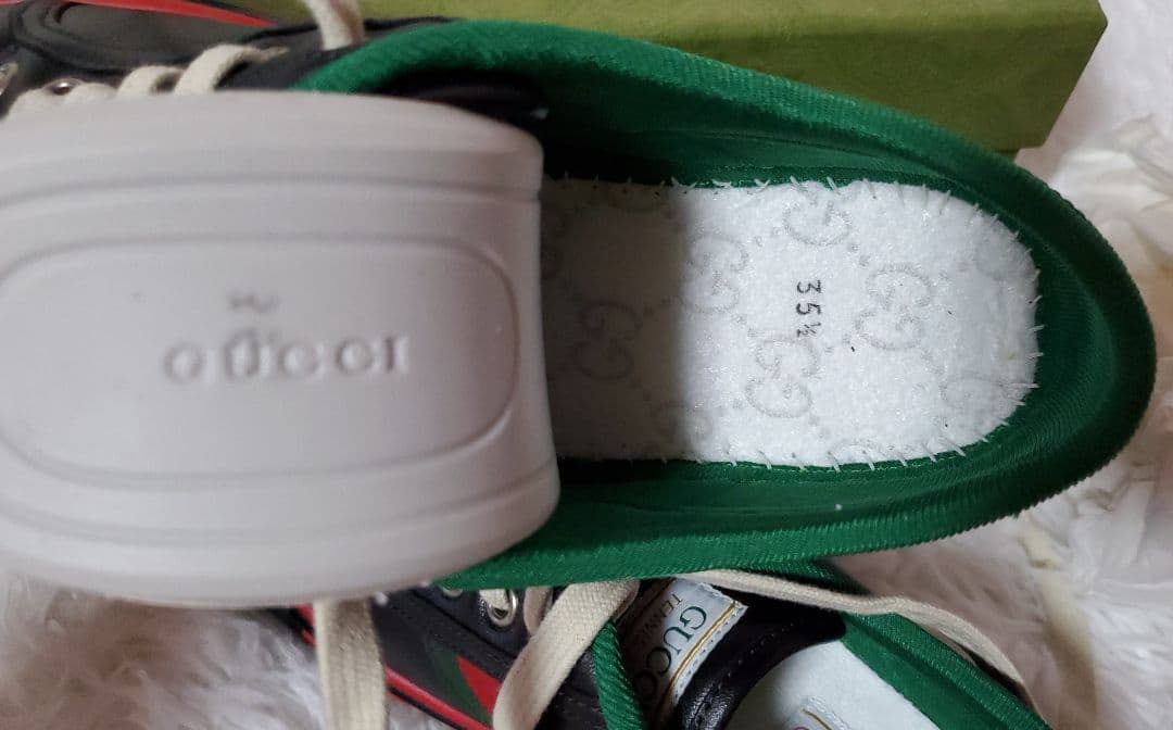 ✨️新品✨️ GUCCI テニス スニーカー ブラック レザー 35.5