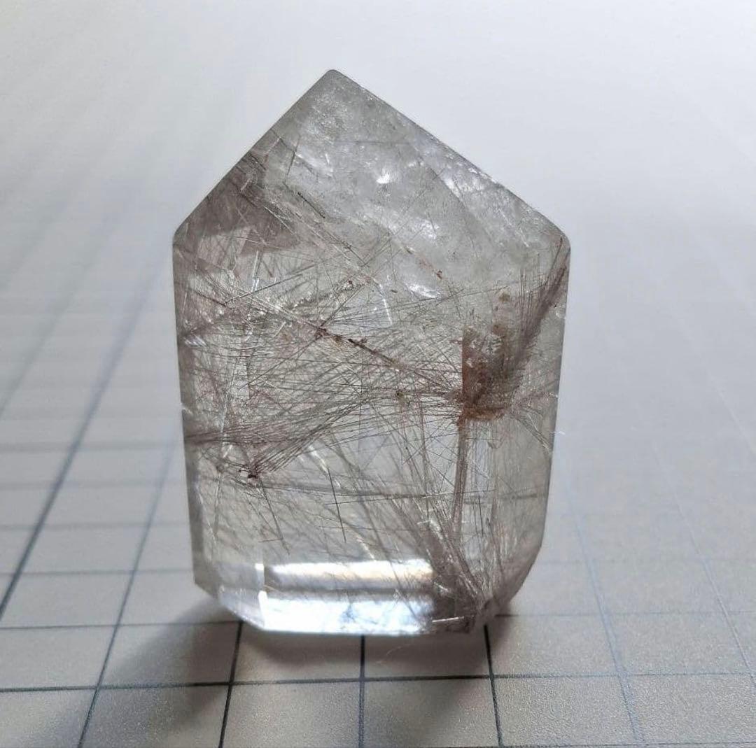 シルバールチルクォーツ 六角柱 ポリッシュ