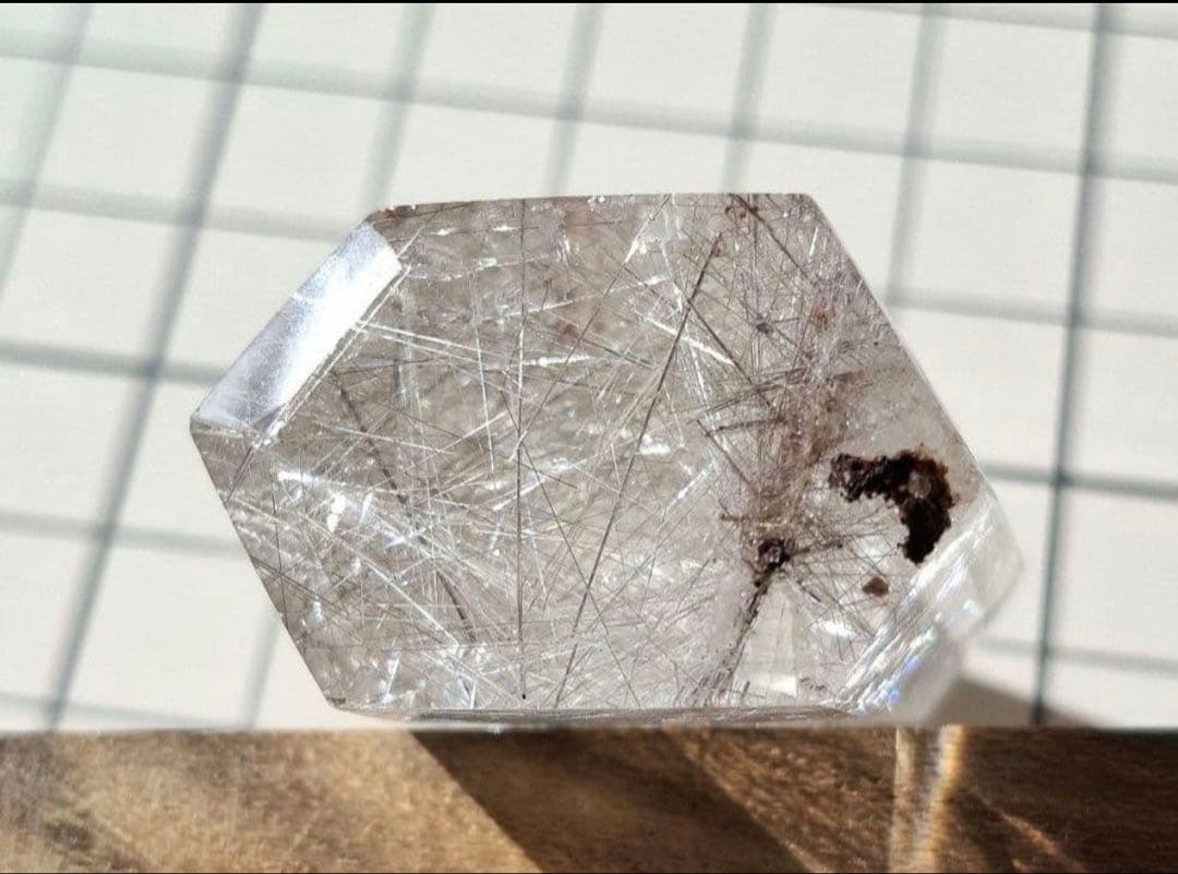 シルバールチルクォーツ 六角柱 ポリッシュ