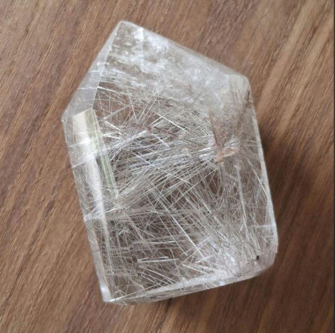 シルバールチルクォーツ 六角柱 ポリッシュ