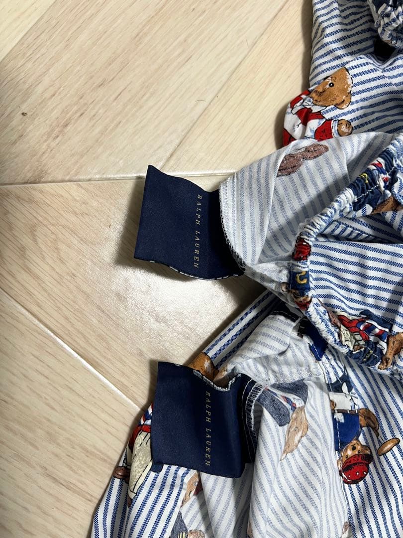 ラルフローレン廃盤　ポロベア　ベッドカバー シングル　【枕カバーセット付】