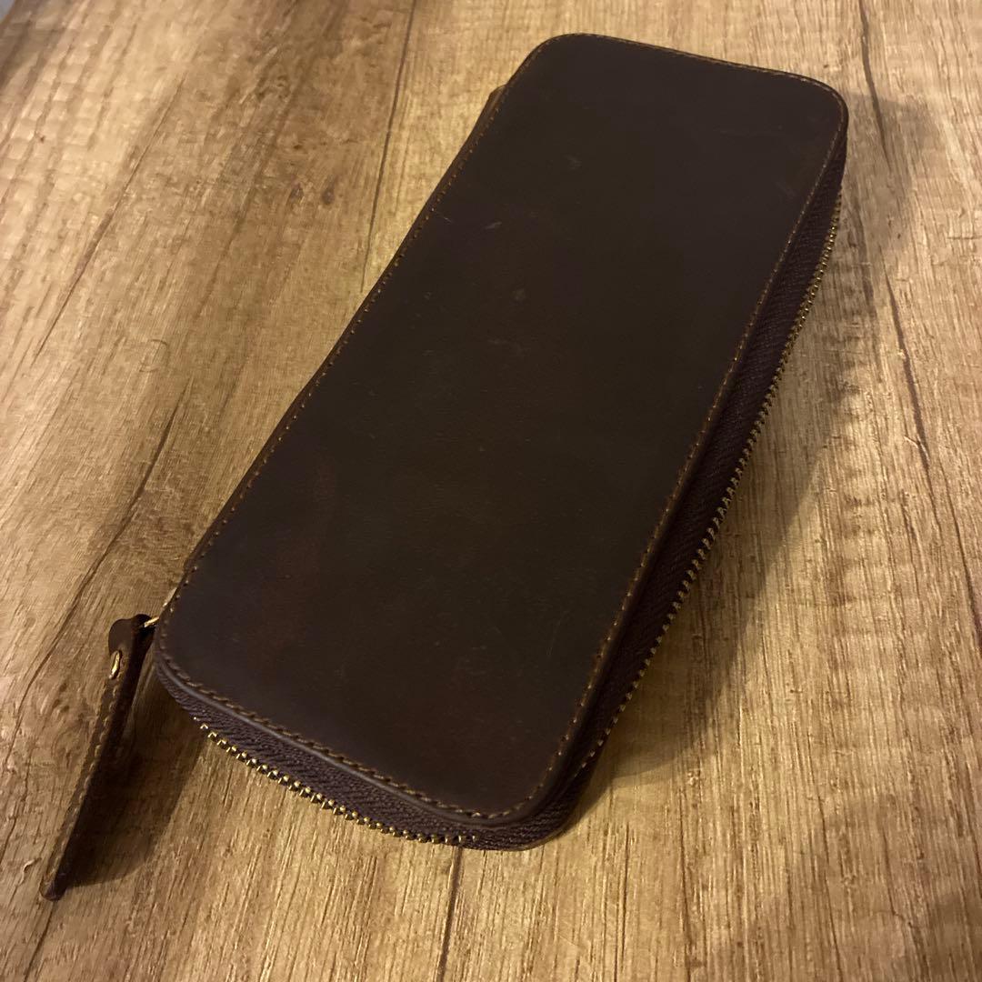 【w/oU】値下げ可 バハギアラウンドジップペンケース