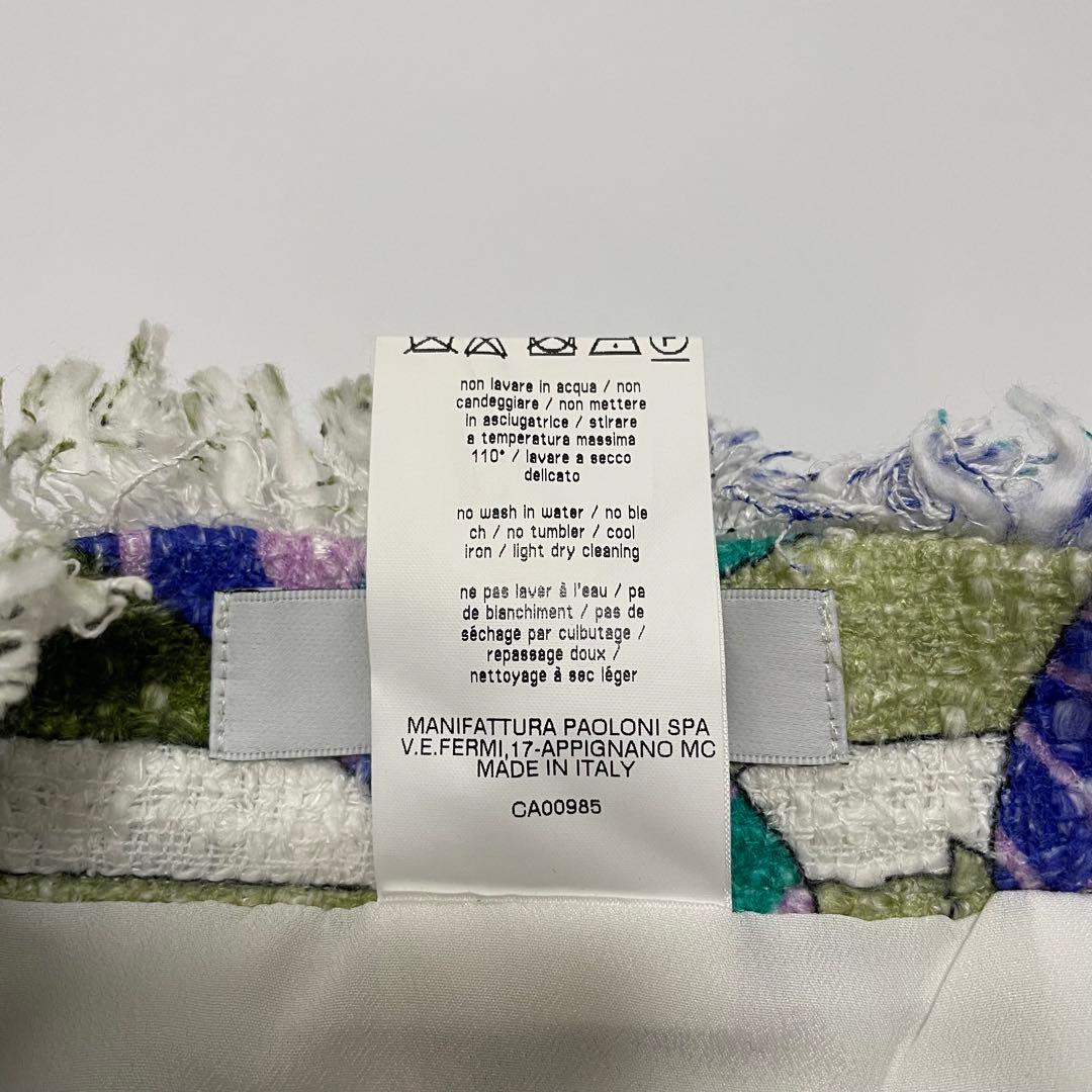 【超特価‼️】MSGM エムエスジーエム バンブー柄フリンジスカート 40