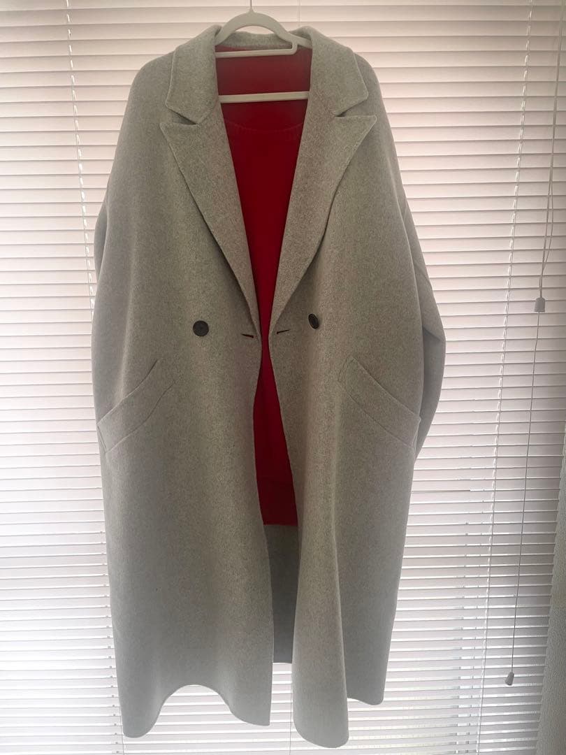 美品FRAMeWORK SUPER160s ダブルブレストコート　スーパー160