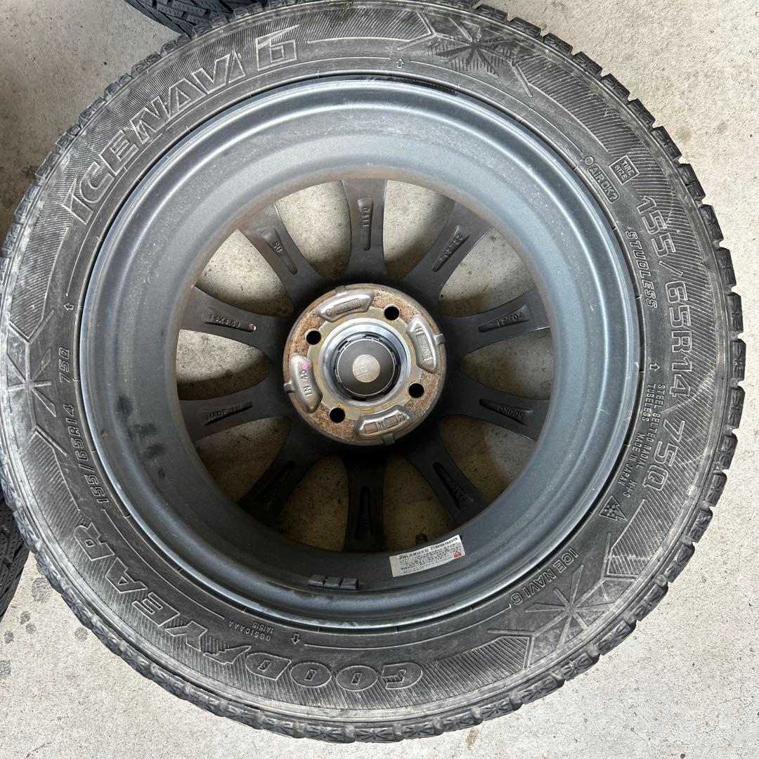 BADX DOS 14インチ 5.5J PCD100 4穴　取引ナットおまけ付き