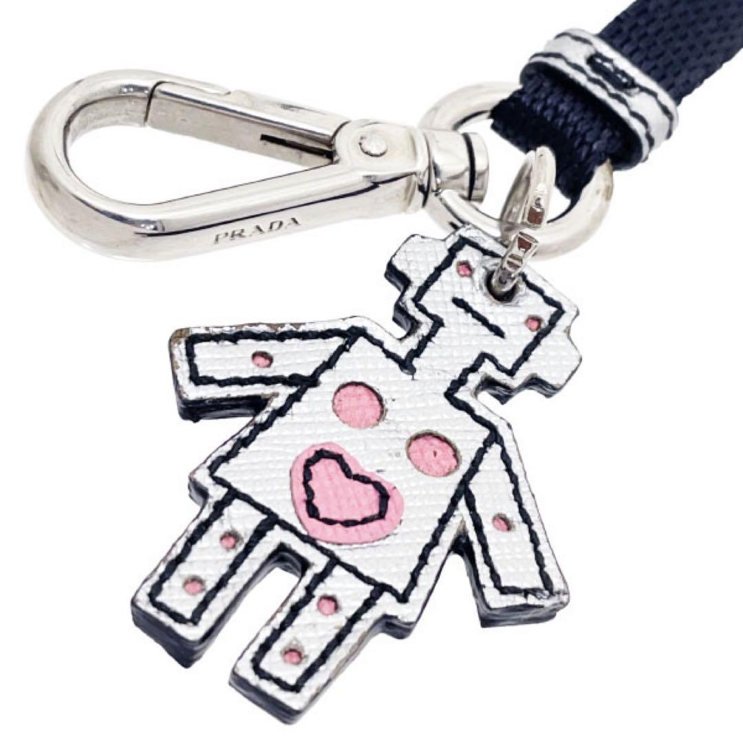 正規品 美品 プラダ ネックストラップ ロボット 名札 【TT14932】