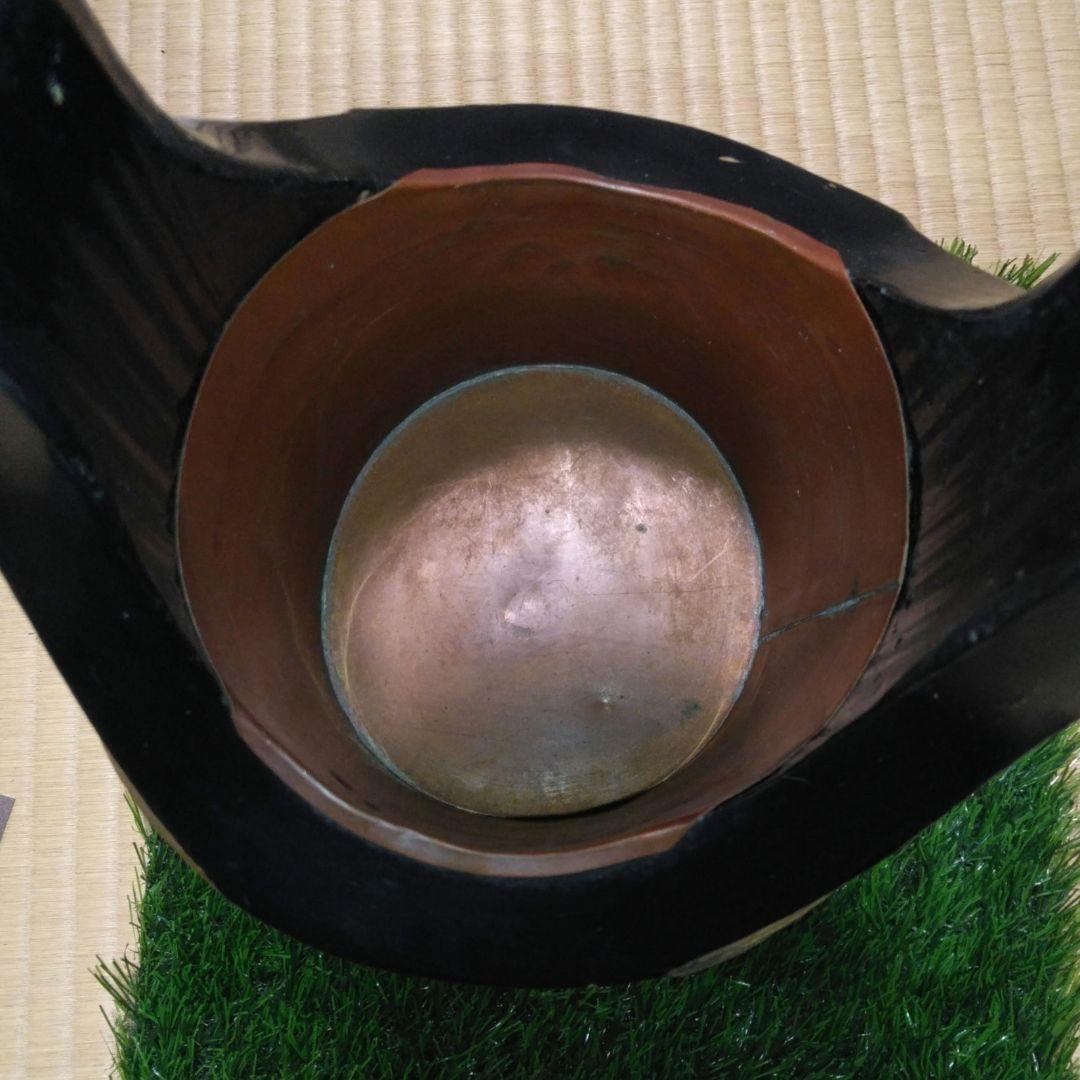 花器　小原流　いけばな　天然　孟宗竹　切根付　二重　生花　存在感　立派　和　日本