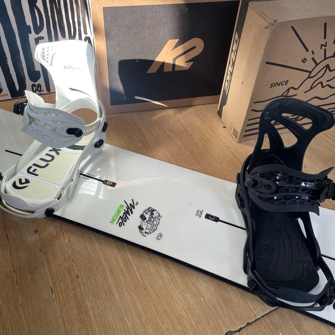BURTON×FLUX　バートン　スノーボード　フラックス　バインディング付