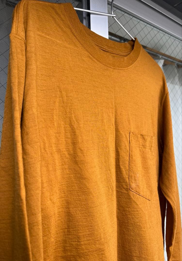 【美品】brownby2tacs ロングTシャツ　マスタード