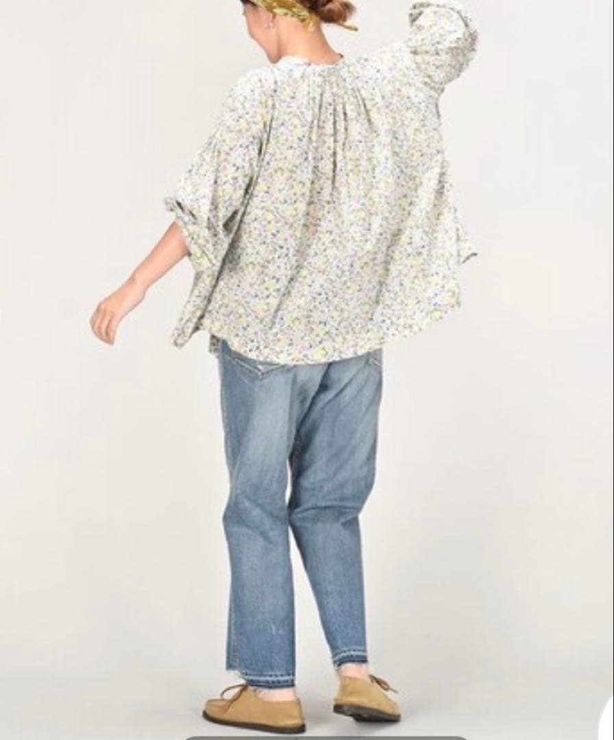 45R ライ麦デニムのクロスオーバーパンツ 清