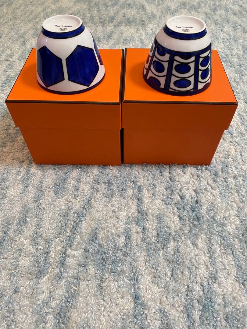 エルメス　ブルーダイユール　ラージボウル