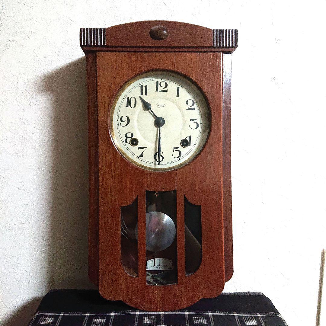 アイチ 愛知 AICHI 振り子 ぜんまい 柱 掛時計 稼働品