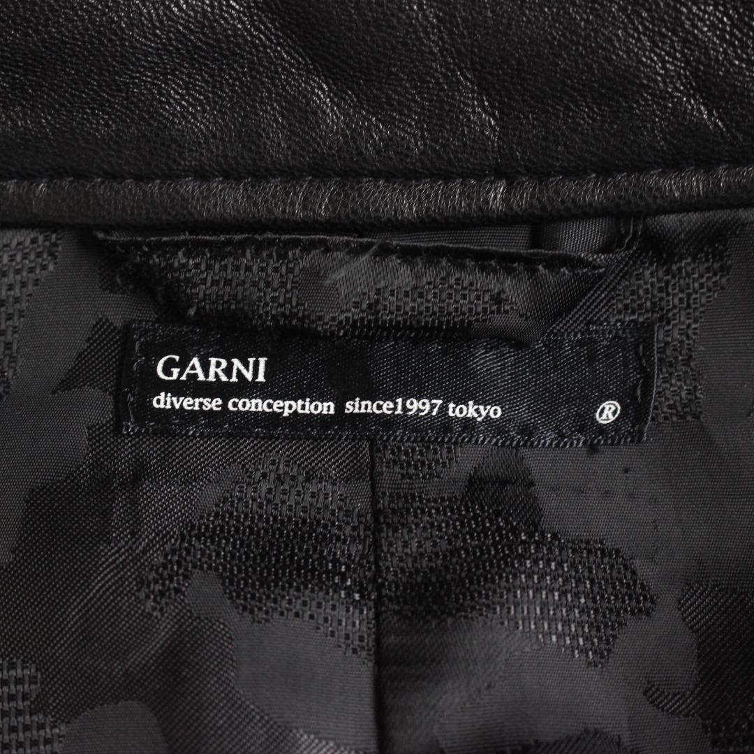 【極美品】ガルニ レザージャケット ブラック L ラムレザー