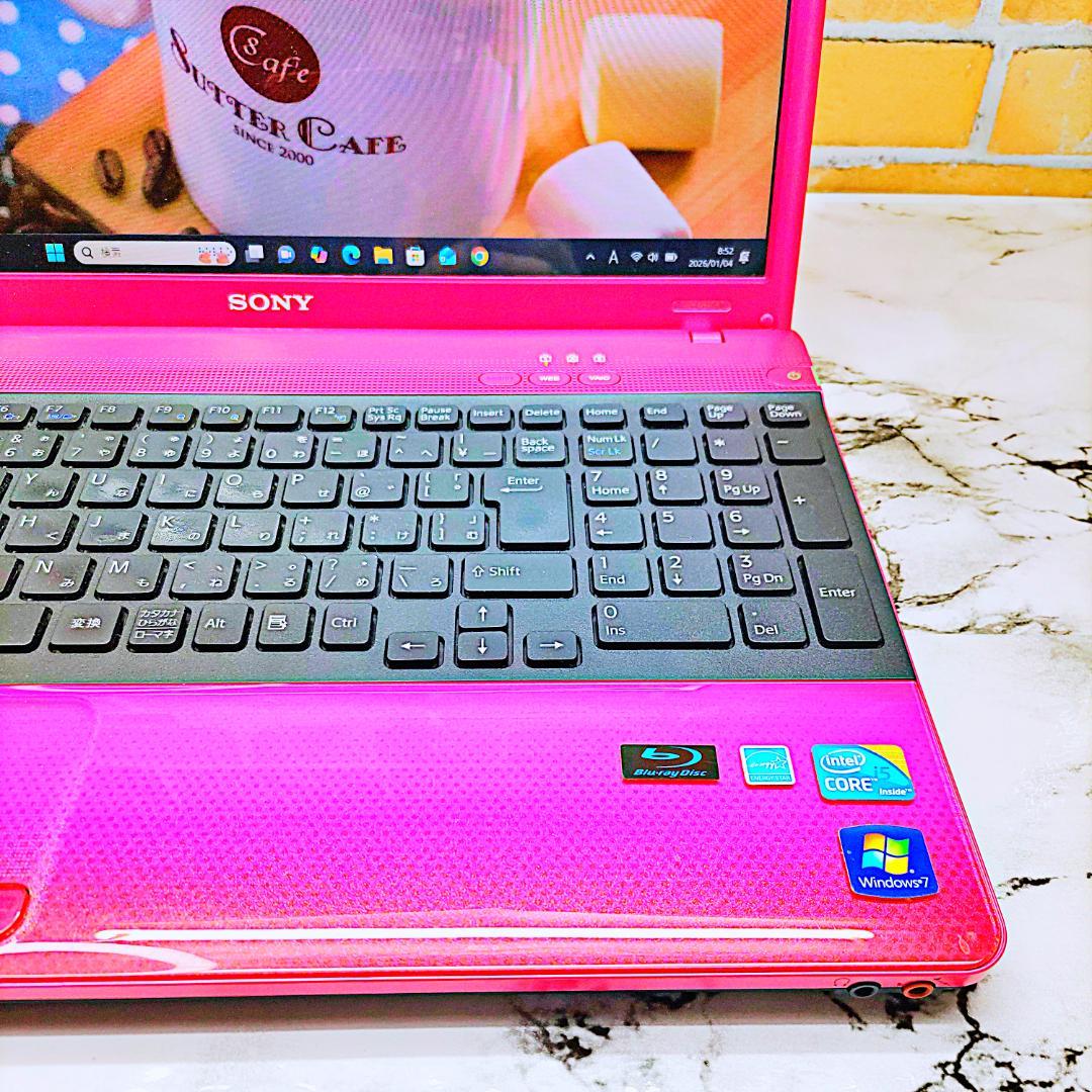 レアなピンク❤️ノートパソコン❣️Core-i5☘️爆速SSD✨Blu-ray✨