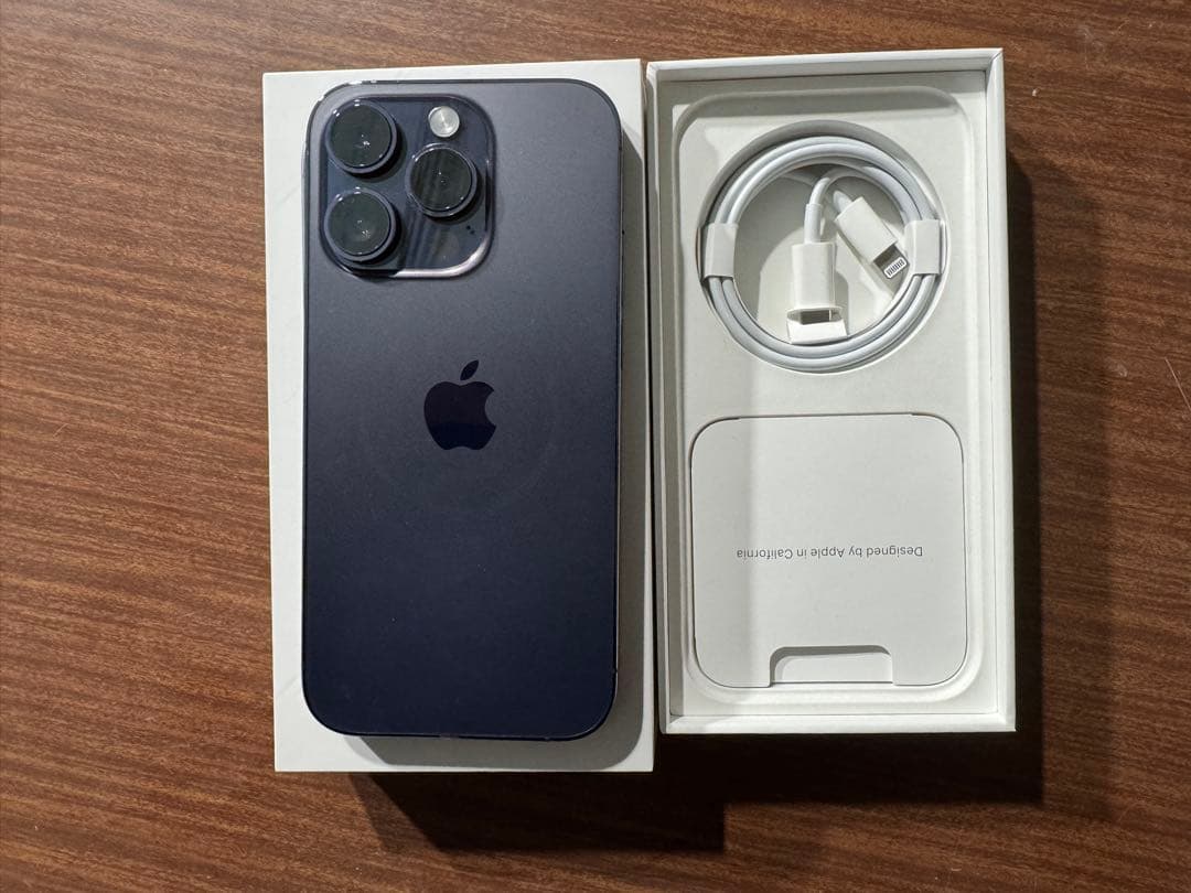 iPhone14pro 128GB ディープパープル simフリー