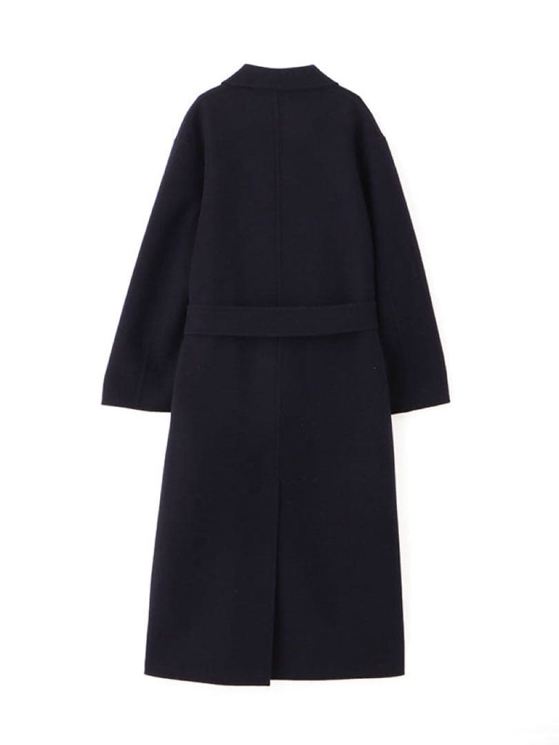 新品未使用品ETRE TOKYO メルトンロングリバーコート　ネイビー　Sサイズ