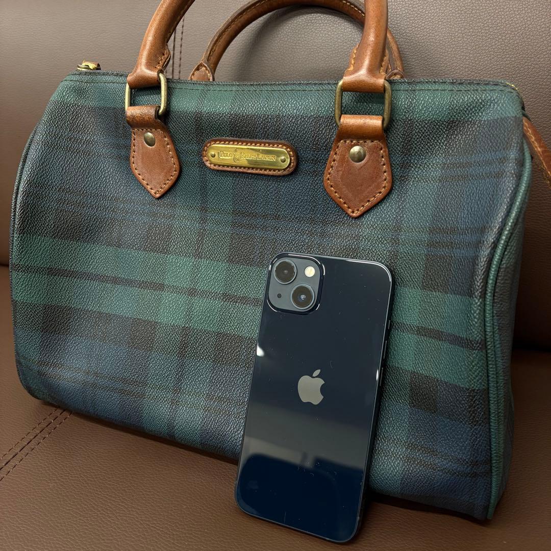 ◎ポロラルフローレンミニボストンバッグ　ヴィンテージグリーン