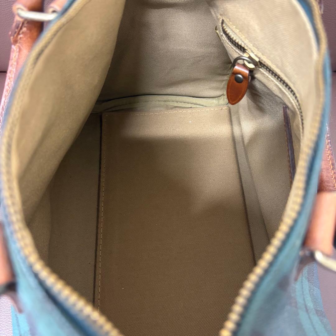 ◎ポロラルフローレンミニボストンバッグ　ヴィンテージグリーン