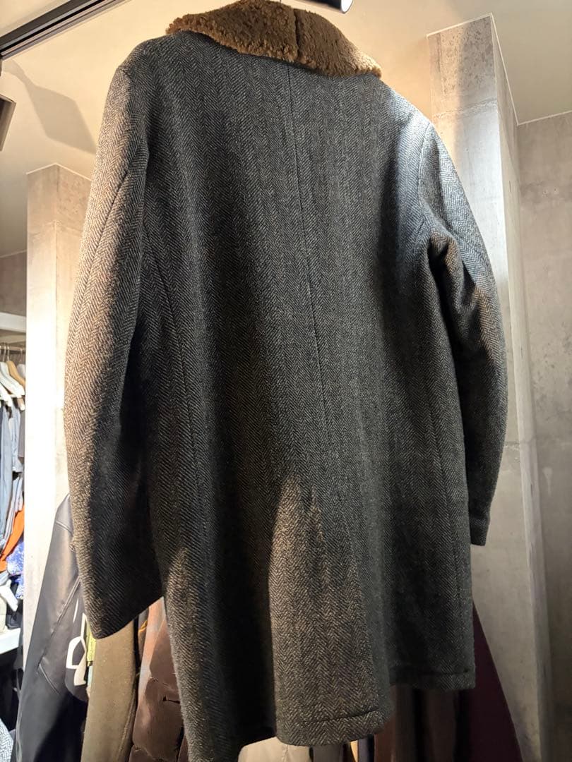 ワコマリア　ムートンカラーギャングコート