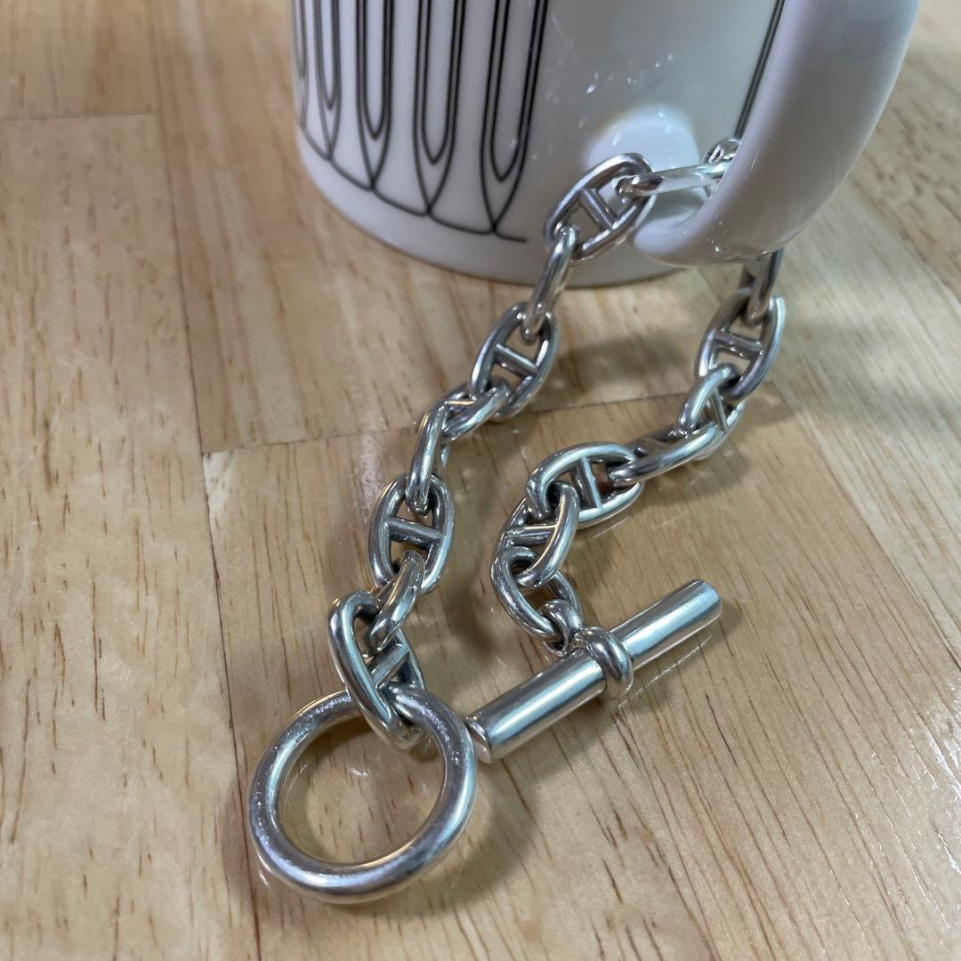 ラス1 シルバー925 アンカーチェーンブレスレット シェーヌダンクル系MM