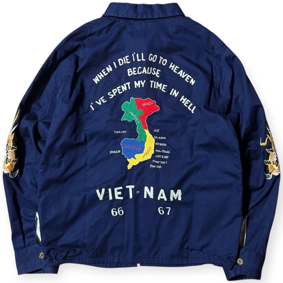 東洋 BEAMS 18ss コットン ベトジャン スーベニアジャケット ネイビー