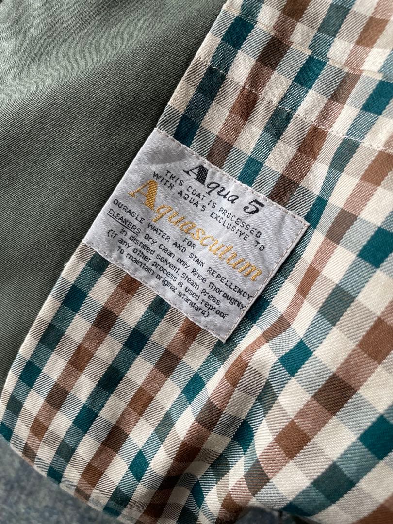 英国製 Aquascutum アクアスキュータム シングルトレンチコート