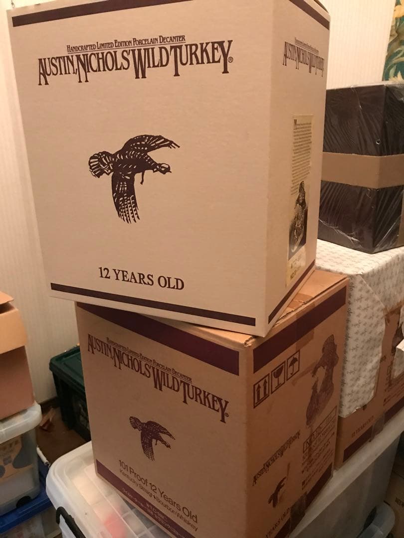 ワイルドターキー12年・セラミック陶器ボトル ターキー&コヨーテ　新品未開封品