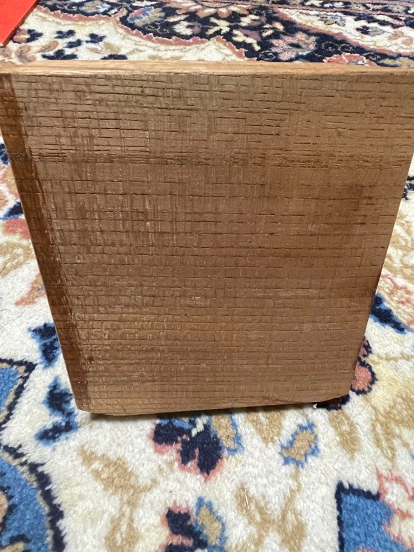 石製 仏像の頭部 置物 木製台座付き 約15cm