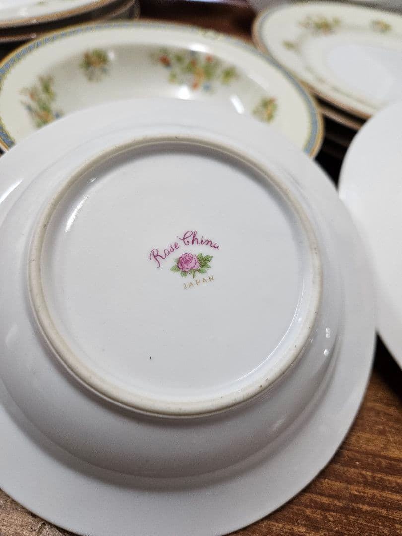 オールドノリタケ Rose China プレート 14枚セット アンティーク