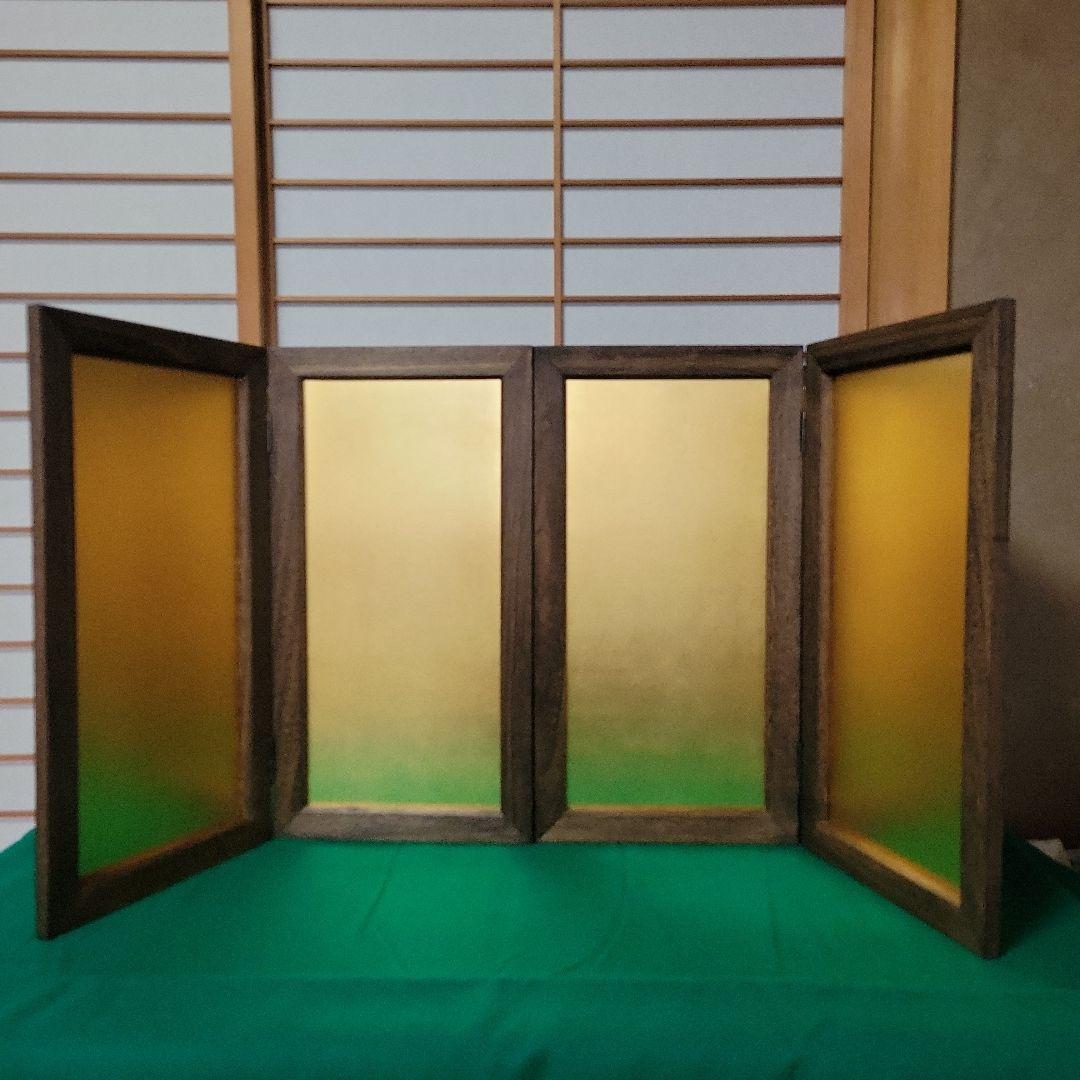 五月人形用　屏風　20号　金沢絹目　M