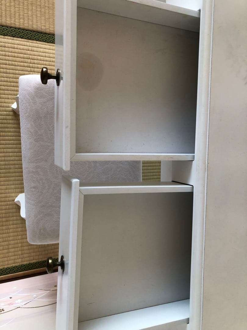 ホワイト ドレッサー 3面ミラー