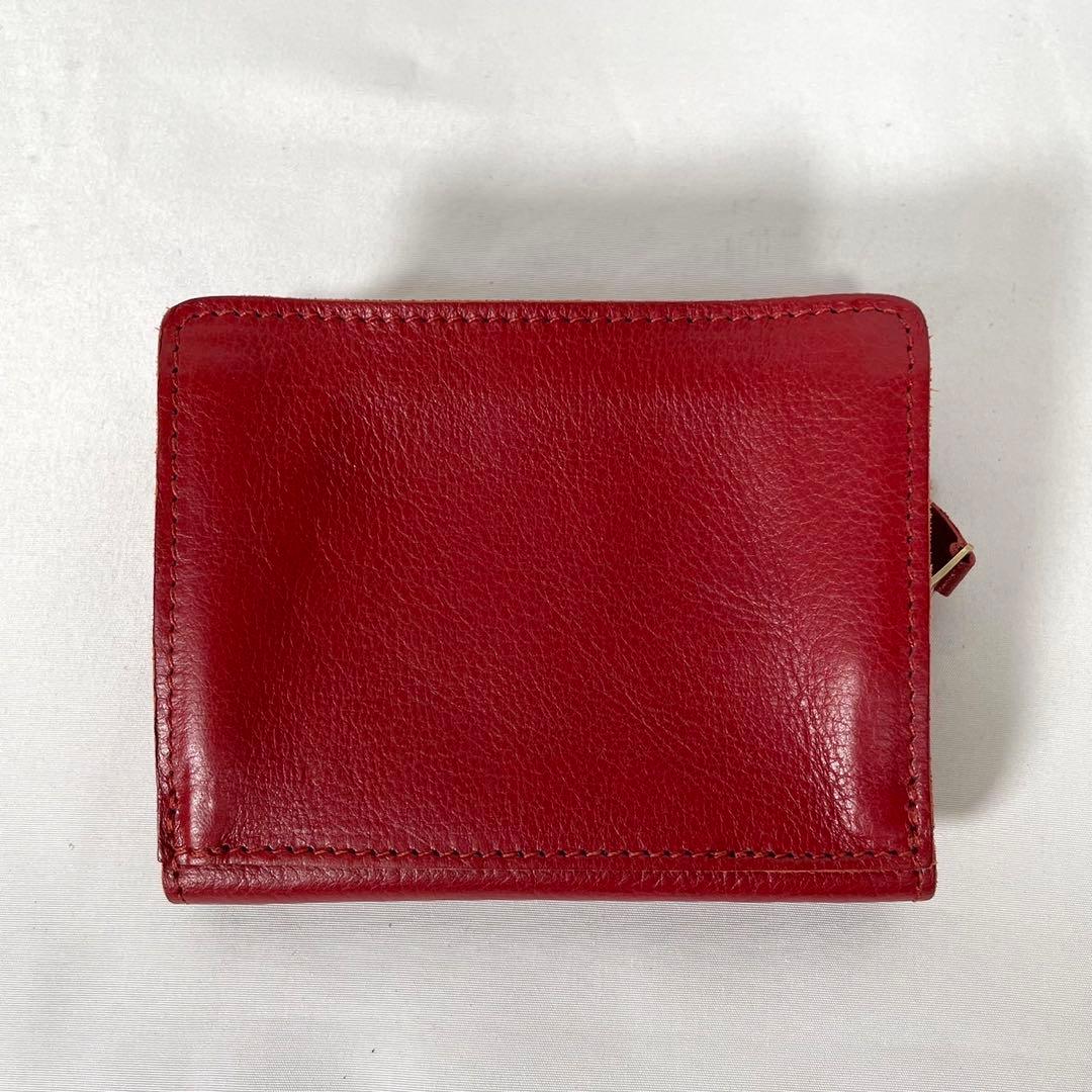 未使用 IL BISONTE イルビゾンテ 三つ折り財布 レザー コンパクト