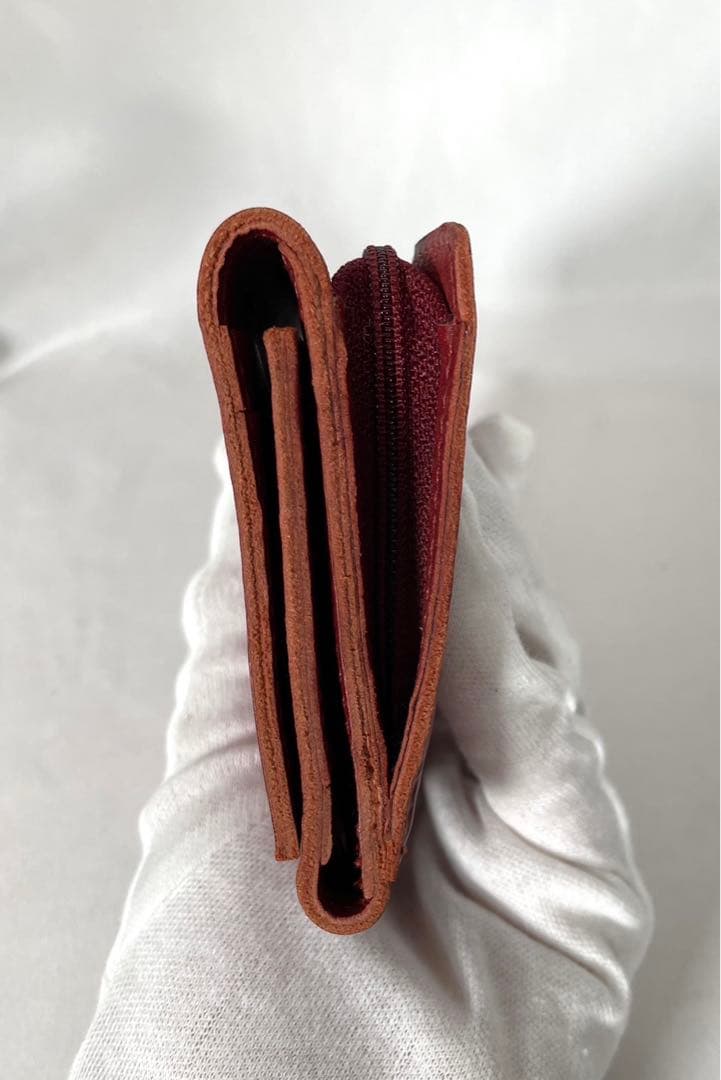 未使用 IL BISONTE イルビゾンテ 三つ折り財布 レザー コンパクト