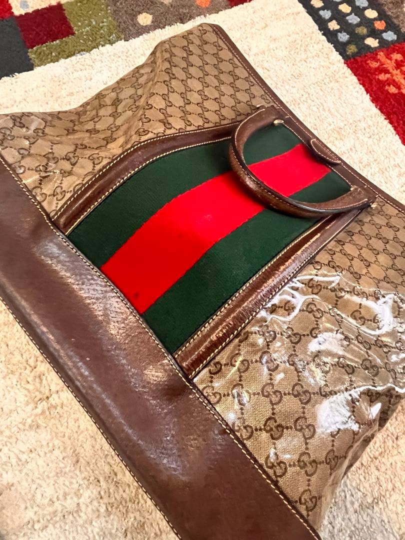 グッチヴィンテージ　旅行バック