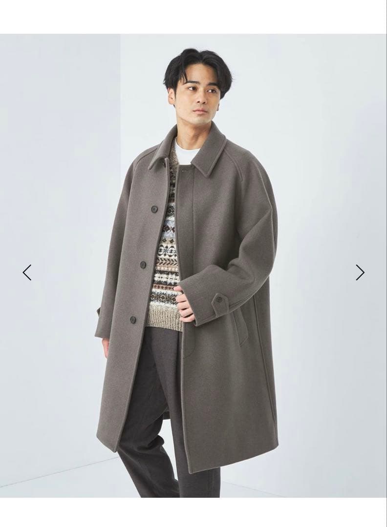 green label relaxing ステンカラーコート(モカ、Lサイズ)