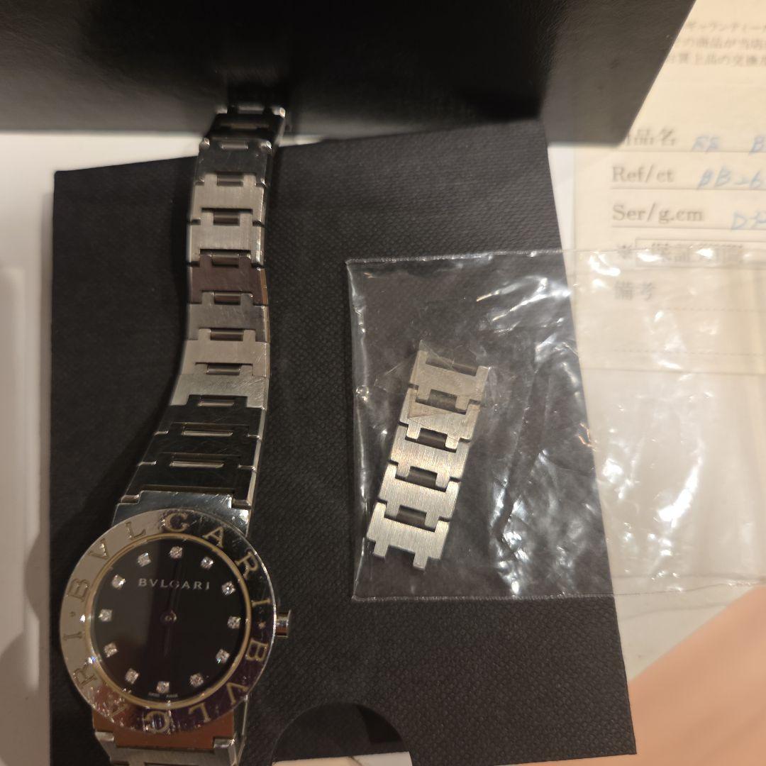 た*フ様 BVLGARI ブラック クォーツ腕時計
