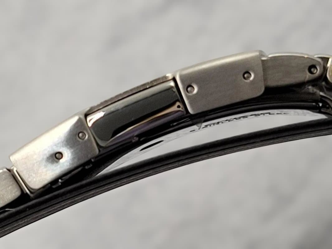 CITIZEN Eco-Drive ブラック ステンレス 電波時計　美品