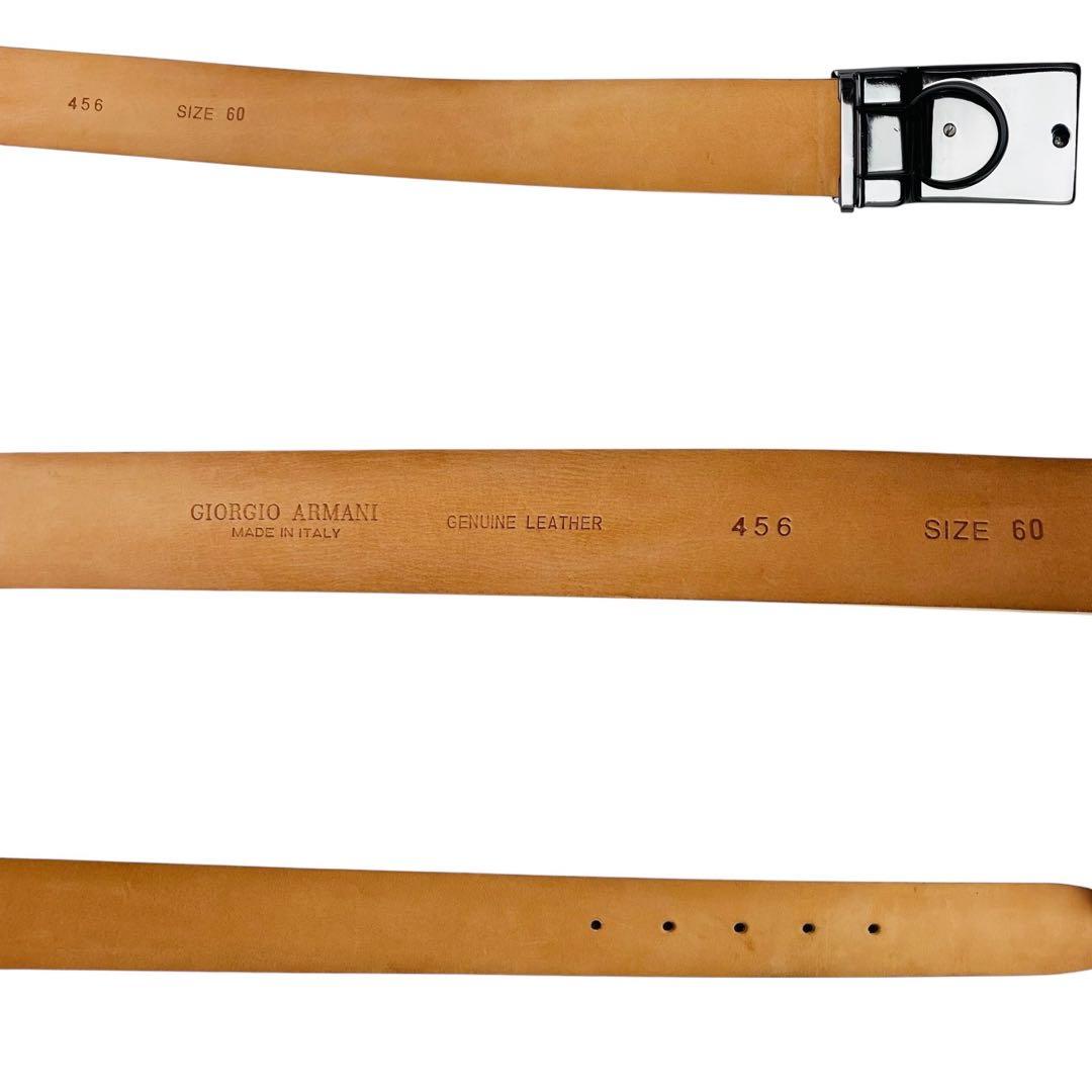 極美品✨ GIORGIO ARMANI ジョルジオアルマーニ ベルト ヌメ革