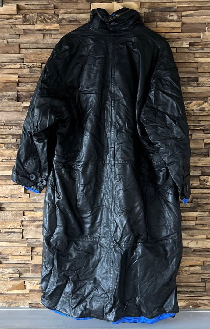 ルル ISSEI MIYAKE レザーロングジャケット
