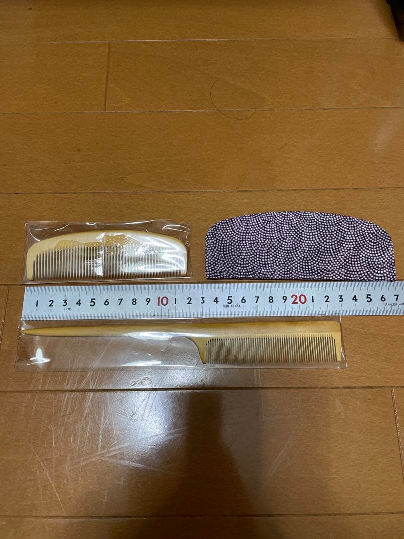 辻忠商店　つげ櫛　解櫛　4寸　セット櫛　大