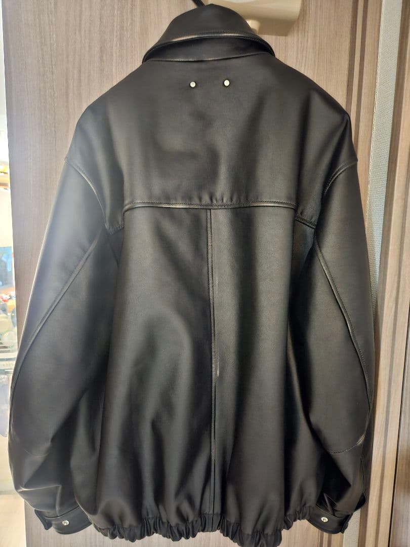 ジャケット・アウター ssstein COW LEATHER VINTAGE ZIP JACKET